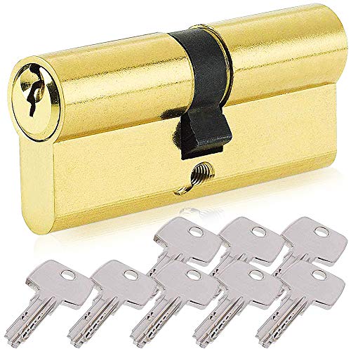 BETOY Cilindro cerradura, Cilindro de Alta Seguridad, , Leva Larga, Llave - Llave, Latonado, 35/35(70mm)Cilindro de doble vuelta para puertas / entradas exteriores BETOY Cilindro cerradura, Cilindro de Alta Seguridad, , Leva Larga, Llave - Llave, Latonado, 35/35(70mm)Cilindro de doble vuelta para puertas / entradas exteriores
