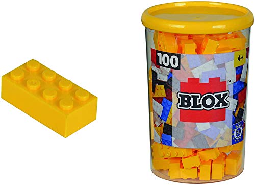 Blox - Bote de 100 Bloques, Color Amarillo (Simba 4118898)