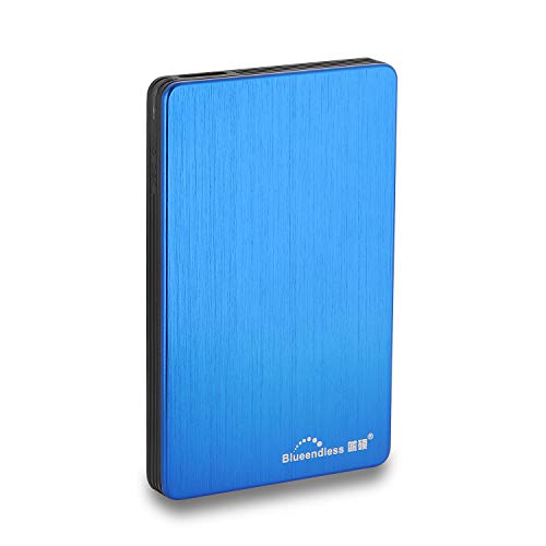 Blueendless Disco duro externo portátil USB 3.0 de 2.5 pulgadas para PC, portátil, computadora (250 GB, azul)
