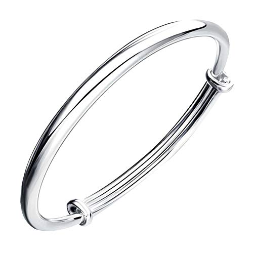 Bodhi200 0 pulseras de plata para mujer, de extremo abierto, para San Valentín, bodas, parejas, regalo Bodhi200 0 pulseras de plata para mujer, de extremo abierto, para San Valentín, bodas, parejas, regalo
