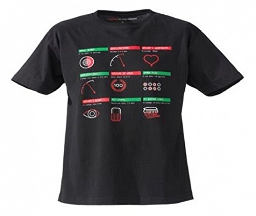 Botón 1 de Fórmula Uno Vodafone McLaren Mercedes F1 Team Data camiseta 2012, hombre, negro, Small