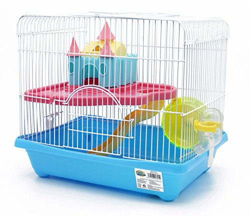BPS® Jaula Hámster Chalé para Hámster con Escalera Bebedero Rueda y Casa Especial Alta Calidad Multicolor Caramelo Color se envia al azar Talla XL 35*26*31 cm BPS-1341 BPS® Jaula Hámster Chalé para Hámster con Escalera Bebedero Rueda y Casa Especial Alta Calidad Multicolor Caramelo Color se envia al azar Talla XL 35*26*31 cm BPS-1341