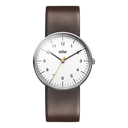 Braun BN0021WHBRG - Reloj analógico de caballero de cuarzo con correa de piel