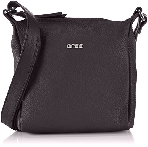 Bree Nola 1, ladies' handbag grained, Con asa. para Mujer, negro-negro (black 900), 18x20x6 cm (B x H x T)