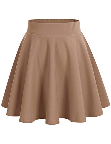 Bridesmay Falda Mujer Plisada Verano Corto Casual Mini Multifuncional De Poliéster Plegado Patinador para la Escuela, la Oficina, Las Fechas y Las Fiesta Khaki M Bridesmay Falda Mujer Plisada Verano Corto Casual Mini Multifuncional De Poliéster Plegado Patinador para la Escuela, la Oficina, Las Fechas y Las Fiesta Khaki M