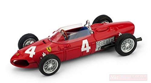 Brumm BM0640 Ferrari 156 F1 W.V.Trips 1961 N.4 DNF Italy GP 1:43 Die Cast Model Compatible con