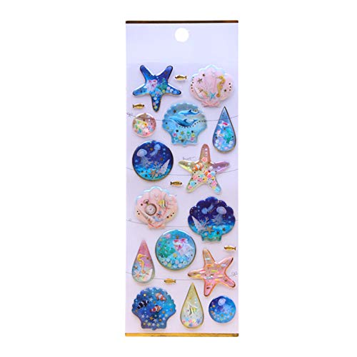 BULABULA Fantasy Crystal Epoxy Pegatinas DIY Decorative Stickers for Diary Scrapbooking Phone Case Decor