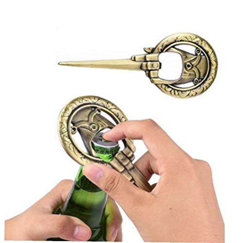 BYFRI Juego de Tronos La Mano del Rey de Botella del Metal abridor de 2018 de la Mano de Manera dominante Anillo Anillos Señor joyería BYFRI Juego de Tronos La Mano del Rey de Botella del Metal abridor de 2018 de la Mano de Manera dominante Anillo Anillos Señor joyería