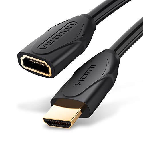 Cable alargador HDMI VENTION HDMI de alta velocidad macho a hembra, compatible con retorno de audio 3D de 4 K a 60 Hz, compatible con Roku, Apple TV, portátil, Xbox PlayStation/PS3/PS4(1 m)