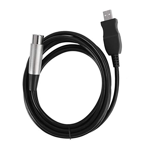 Cable de conexión de micrófono liviano sin Unidad de Disco Duradero Cable USB a XLR Sonido Digital para Sistemas de Altavoces