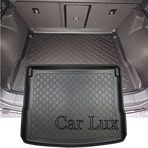 Car Lux AR04590 - Alfombra cubeta Protector Cubre Maletero Extrem a Medida y Antideslizante para Seat Ateca