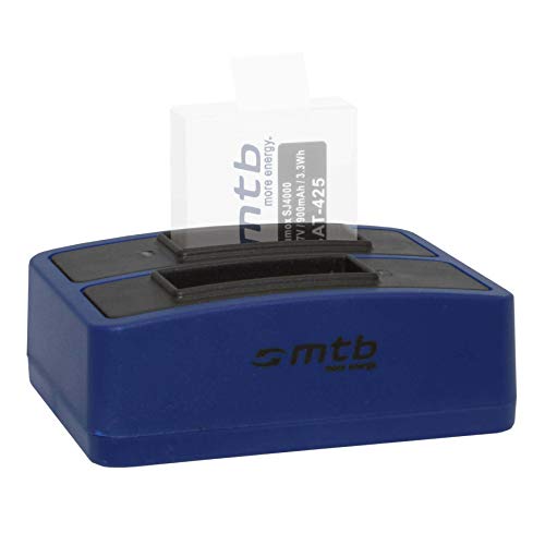 Cargador Doble (USB) para cámara Deportiva Qumox SJ5000(+), SJ5000X, SJ4000(+) / SJCam M10(+), X1000. - Contiene Cable Micro USB
