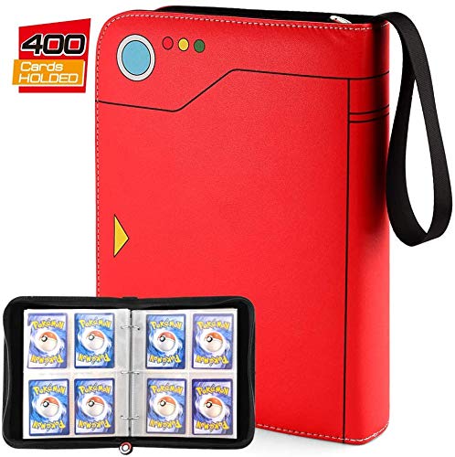 Carpeta TCG compatible con las cartas coleccionables de Pokemon, estuche de transporte de tarjetas de mangas para tarjetas Pokémon, tarjetas de béisbol, Yu-Gi-Oh, Skylanders