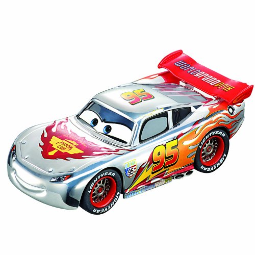 Carrera - Coche GO 143 Disney/Pixar Cars Silver Lightning Mcqueen, Escala 1:43 (20061291)