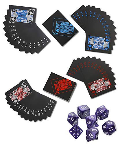 Cartas De Poker, con Dados Poligonales para Aumentar La Diversión De Los Juegos De Cartas Mágicos (2 Piezas) Cartas De Poker, con Dados Poligonales para Aumentar La Diversión De Los Juegos De Cartas Mágicos (2 Piezas)