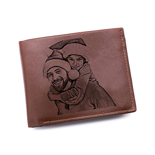 Cartera Personalizada para Hombre Cartera con Foto Personalizada Cartera De Cuero Cumpleaños Navidad Regalo Personalizado(Marrón De un Solo Lado) Cartera Personalizada para Hombre Cartera con Foto Personalizada Cartera De Cuero Cumpleaños Navidad Regalo Personalizado(Marrón De un Solo Lado)