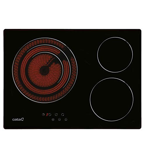 Cata TT 5003 inducción | Modelo IF 6011 BK | 3 Zonas de Cocción | Placa con 9 Niveles de Potencia Regulables + Booster | Ancho de 59cm | Acabado en Color Negro, 2700 W, Vidrio y cerámica Cata TT 5003 inducción | Modelo IF 6011 BK | 3 Zonas de Cocción | Placa con 9 Niveles de Potencia Regulables + Booster | Ancho de 59cm | Acabado en Color Negro, 2700 W, Vidrio y cerámica