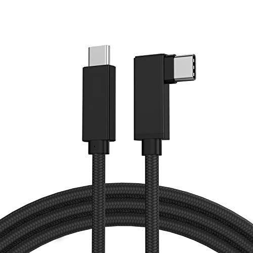 Cbus Wireless Cable Trenzado 3M USB-C a USB-C 3.1 Gen 2 Power Delivery 100W en Angulo Recto Compatible con Oculus Quest 1 y Oculus Quest 2