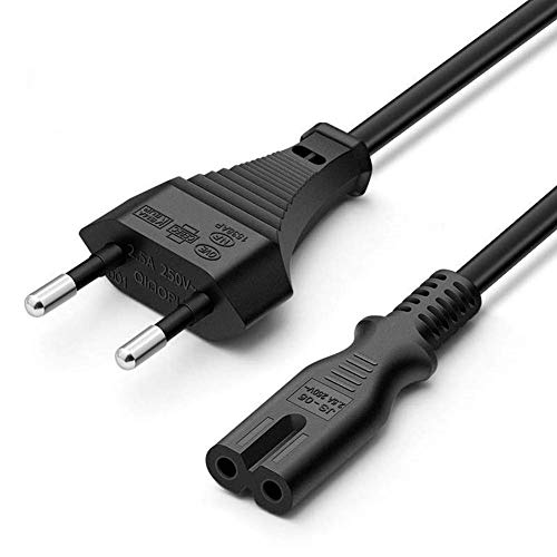 Certificación de la UE,5pie/1.5M Cable de Carga 2 Agujeros para Microsoft Surface Go/Book/Laptop,Surface Pro 3/4/5/6/7/X,Mac Mini &TV 2 3 4,HP Envy,Canon Pixma,Todo el Equipo de 2 Agujeros.