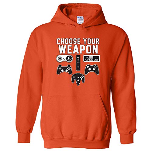 Choose Your Weapon - Gaming Console Gamer Retro Handheld Esports Video Game Hoodie XL