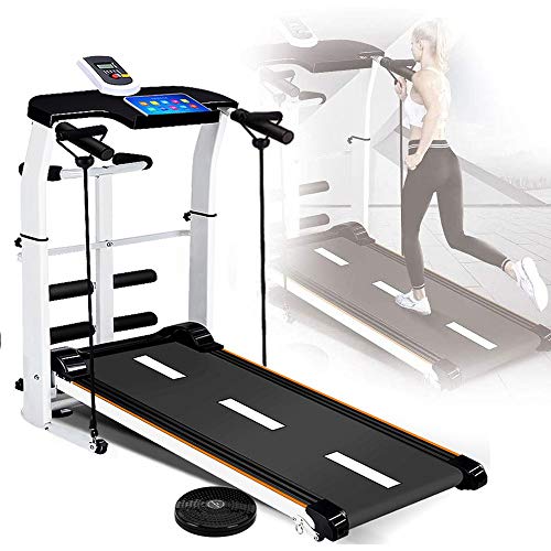 Cinta De Correr para Hogar Cinta De Correr Mecánica Plegable 4 En 1 con Carga Máxima De 150 KG Ultra Silencioso Simple Pérdida De Peso Cinta De Correr Plegable Equipo De Fitness