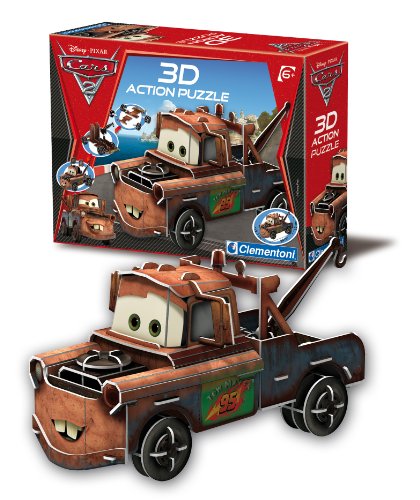Clementoni 20102.0 Disney Cars 2 - Puzzle en 3D con diseño de Mate