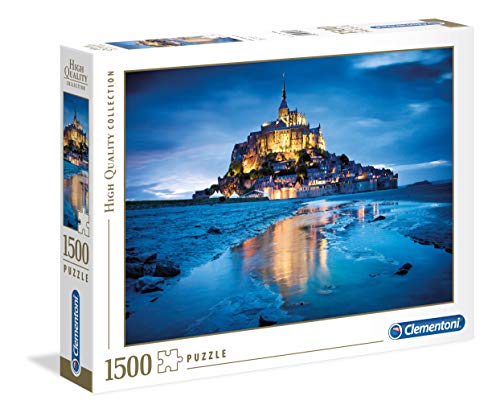 Clementoni- Collection: Le Mont Saint Michel Los Pingüinos De Madagascar Puzzle, 1500 Piezas, Multicolor (31994)