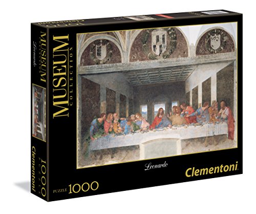 Clementoni-Los Pingüinos De Madagascar Puzzle 1000 Piezas Museos Leonardo La última Cena, 10+ (314478)