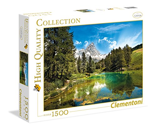 Clementoni-Los Pingüinos De Madagascar Puzzle 1500 pzas Collection Lago Azul (31680)