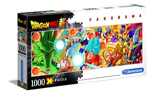 Clementoni - Puzzle Panorama-Dragon Ball-1000 Piezas, Multicolor, 39486