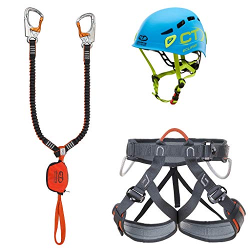 Climbing Technology - Kit Ferrata Plus Eclipse, Juego Unisex para Adulto, Multicolor, Talla única