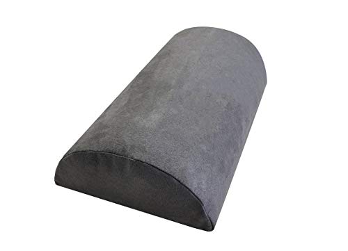 Cojín cervical de espuma viscoelástica, para cama y sofá, cojín lumbar, 39 x 21 x 11 cm, color gris