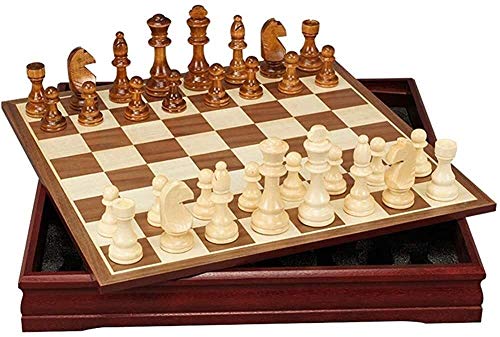 Conjunto de ajedrez Chess Chess International Chess Chess Conjuntos de ajedrez para adultos Juegos de ajedrez Juegos de ajedrez Tablero de ajedrez Piezas de ajedrez IOGP09 (Color: Marrón, Tamaño: 30 *