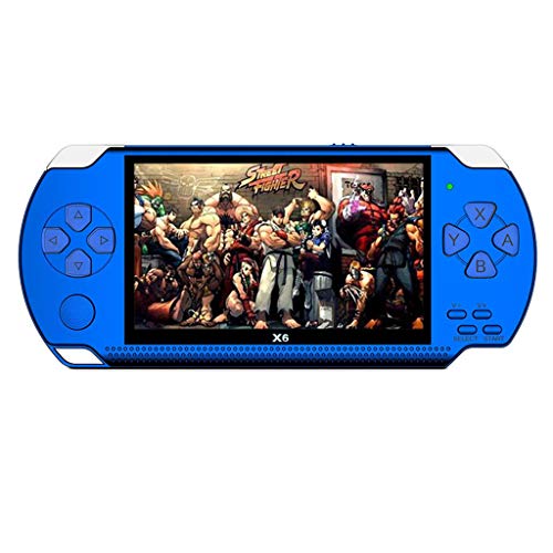 Consola de Juegos, Bloodfin 10,000 Juegos nostálgica Retro 4.3 Portátil Pulgadas Consolas Videojuegos 8GB Incorporado para de Arcade Juegos Consola Cumpleaños para Niños Regalo de niños (Azul) Consola de Juegos, Bloodfin 10,000 Juegos nostálgica Retro 4.3 Portátil Pulgadas Consolas Videojuegos 8GB Incorporado para de Arcade Juegos Consola Cumpleaños para Niños Regalo de niños (Azul)
