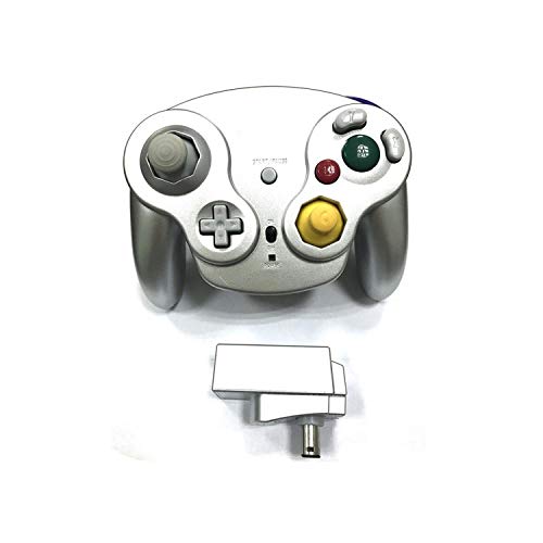 Controlador de juego | Controlador inalámbrico Gamepad Joystick para Nintendo para NGC para Wii para GameCube-Silver-