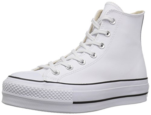 Converse Chuck Taylor CTAS Lift Clean Hi, Zapatillas Altas Mujer, Blanco (White/Black/White 102), 39 EU Converse Chuck Taylor CTAS Lift Clean Hi, Zapatillas Altas Mujer, Blanco (White/Black/White 102), 39 EU