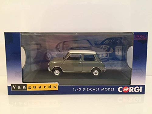 Corgi VA02537 Morris Mini MK1 998cc Cooper en Tweed Gris & Inglés Antiguo Blanco