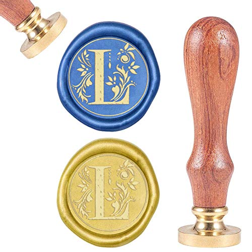 CRASPIRE - Sello de Cera con Iniciales de Alfabeto Retro, Clásico, Vintage, 26 Letras AZ, Cabeza de Latón Extraíble, Mango de Madera para sobre, Invitación, Adorno, Decoración de Regalo (Letra L) CRASPIRE - Sello de Cera con Iniciales de Alfabeto Retro, Clásico, Vintage, 26 Letras AZ, Cabeza de Latón Extraíble, Mango de Madera para sobre, Invitación, Adorno, Decoración de Regalo (Letra L)