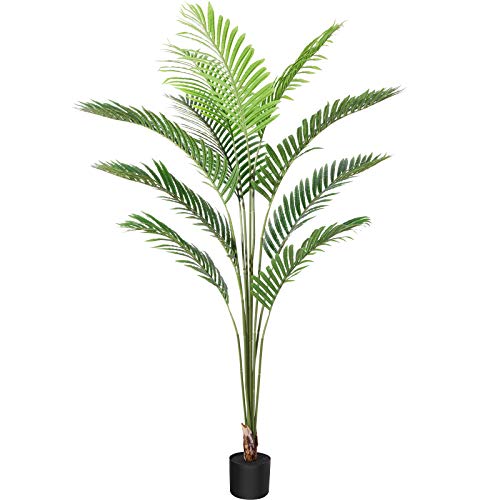 CROSOFMI Plantas Artificiales Grande Areca Palmera 160 cm Arbol Artificial Plastico Interior y Exterior Hogar Salon Dormitorio Balcón moderno Decorativas (1 PACK)