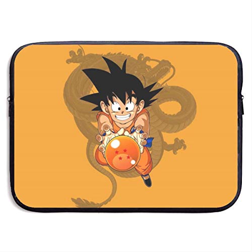 Cute Bi Funda para Computadora Portátil Funda para Bolsa Kid Goku Dragon Ball Funda de Tela Impermeable para Computadora Portátil para Tableta Portátil Tab 15 Pulgada