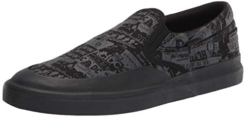 DC Men's Infinite Slip AC Band Limited Edition Sneaker Skate Shoe, Black