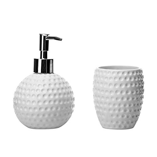 Dcasa - Set de baño nórdicos Blancos de cerámica para Cuarto de baño Arabia