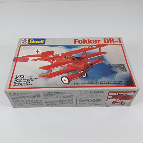 Desconocido 1/72 Modelo Fokker DR-1 Scale Model Kit REVELL Nº4154