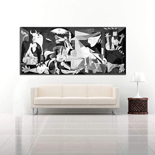Desconocido Cuadro Lienzo El Guernica Pablo Picasso – Varias Medidas - Lienzo de Tela Bastidor de Madera de 3 cm - Impresion Alta resolucion (100, 45) Desconocido Cuadro Lienzo El Guernica Pablo Picasso – Varias Medidas - Lienzo de Tela Bastidor de Madera de 3 cm - Impresion Alta resolucion (100, 45)