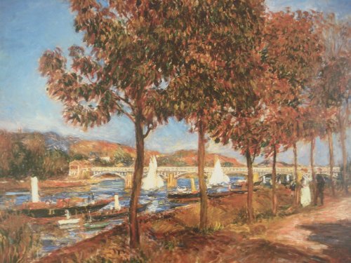 Desconocido El Puente en – la Pont d Argenteuil Impresión por Renoir cms 76 x cms 60