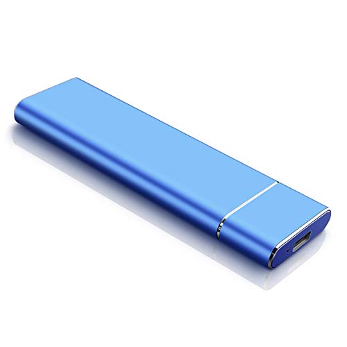 Disco Duro Externo 1tb 2tb Portátil USB 3.1 de Almacenamiento para Escritorio, Portátil, MacBook, Chromebook (2tb, Azul)