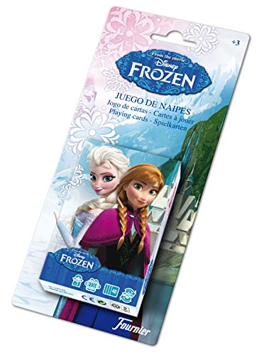 Disney Frozen Baraja de Cartas Infantil, Color Negro (Naipes Heraclio Fournier 1028179)