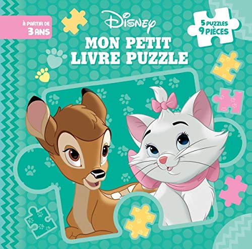 Disney - mon petit livre puzzle - 5 puzzles 9 pieces - bebes animaux (Mon Petit Livre puzzle (9P))