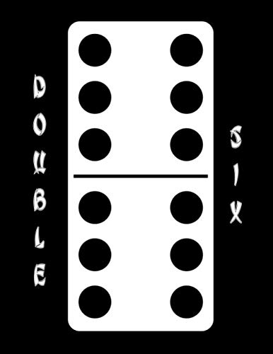 Double Six: Domino Score Book | Smacking Down The Bone Logbook | Dominoes Scorebook | Double Six Scores | Domino Effect