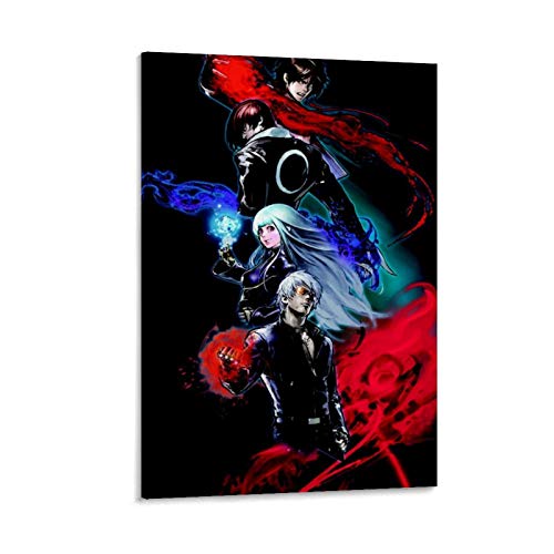 DRAGON VINES Póster de The King of Fighters Fighting Game Iori Yagami and Kyo Kusanagi Art Canvas Art Póster para pared de 40 x 60 cm